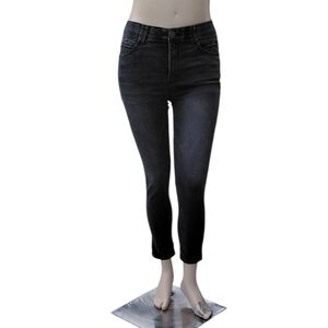 8270....Women's Demoracy Classic Black Skinny Jeans Size 10 Ab Tecnology